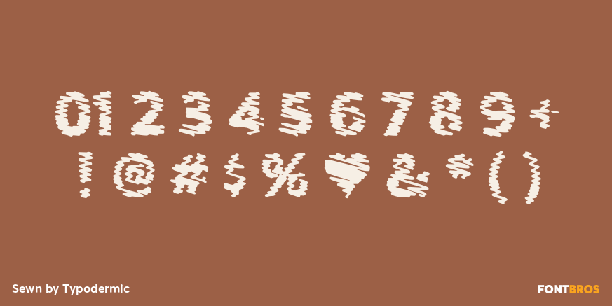 Sewn Font Poster #1