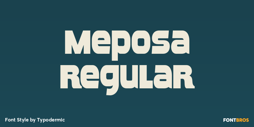 Meposa Regular Font Poster #1