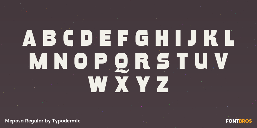Meposa Regular Font Poster #2