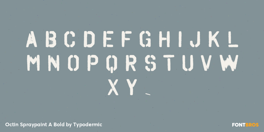 Octin Spraypaint A Bold Font Poster #2