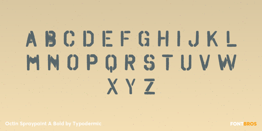 Octin Spraypaint A Bold Font Poster #3