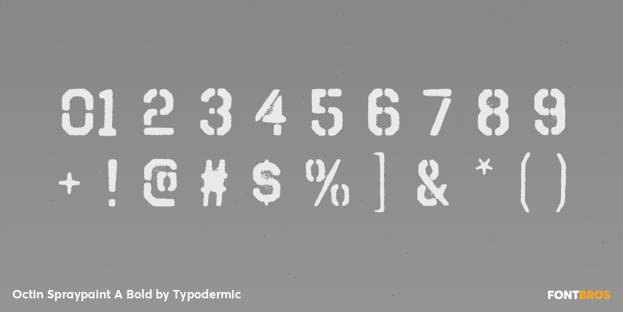 Octin Spraypaint A Bold Font Poster #4