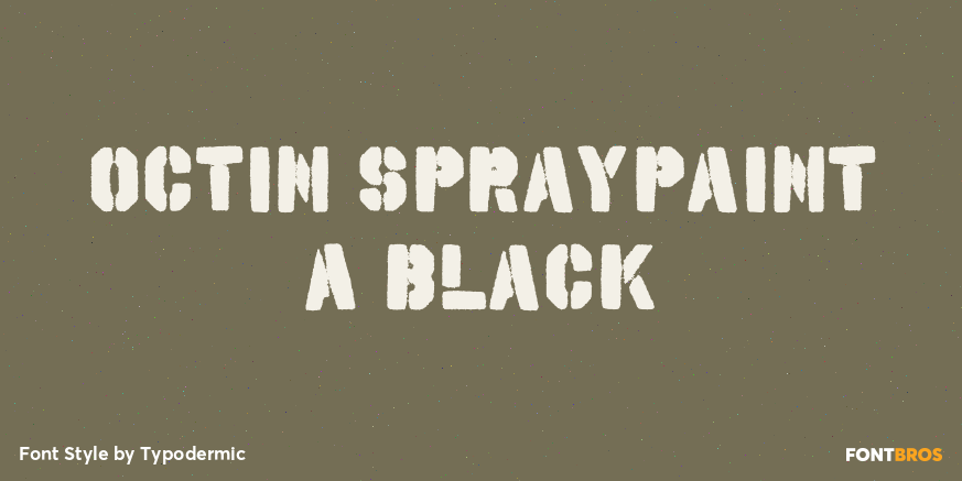 Octin Spraypaint A Black Poster