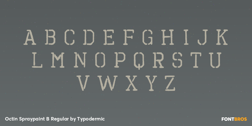 Octin Spraypaint B Regular Font Poster #3