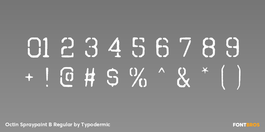 Octin Spraypaint B Regular Font Poster #4