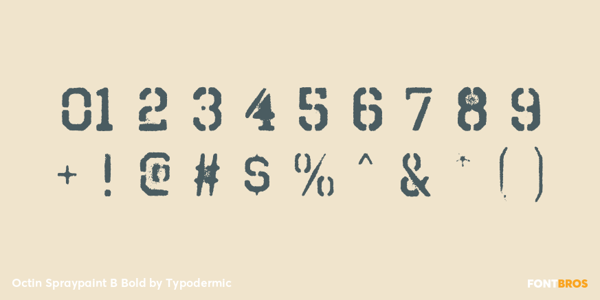 Octin Spraypaint B Bold Font Poster #4