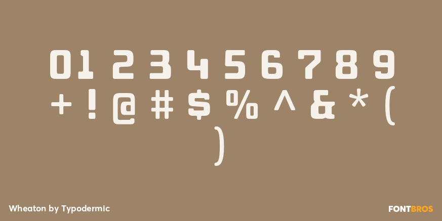 Wheaton Font Poster #1