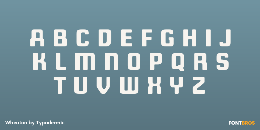 Wheaton Font Poster #1