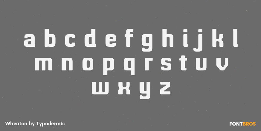 Wheaton Font Poster #1