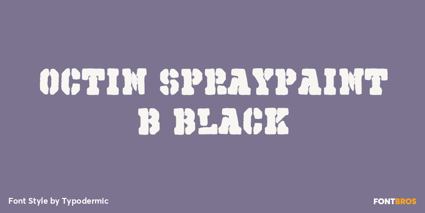 Octin Spraypaint B Black Poster