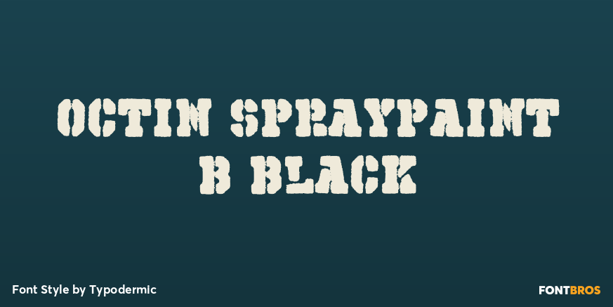 Octin Spraypaint B Black Poster