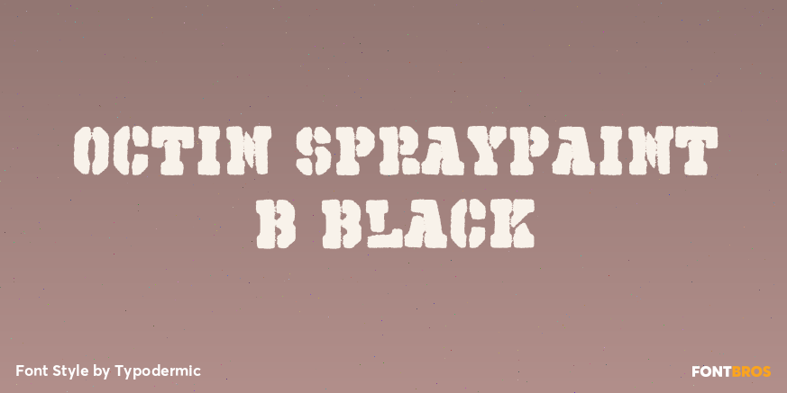 Octin Spraypaint B Black Poster