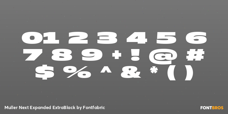 Muller Next Expanded ExtraBlack Font Poster #4