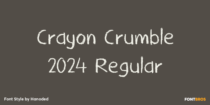 Crayon Crumble 2024 Regular Poster