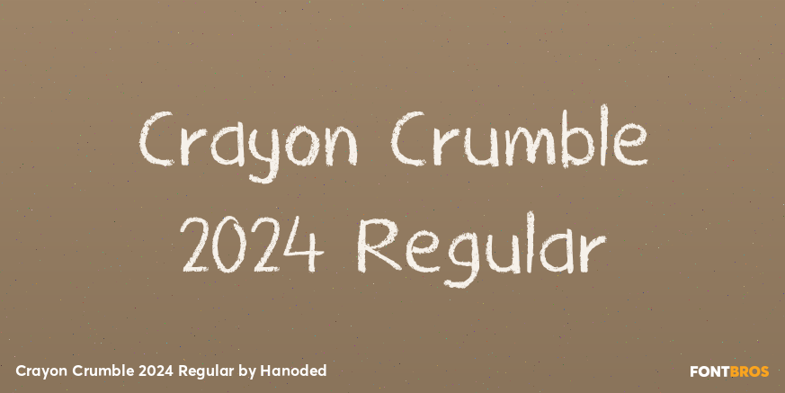 Crayon Crumble 2024 Regular Poster