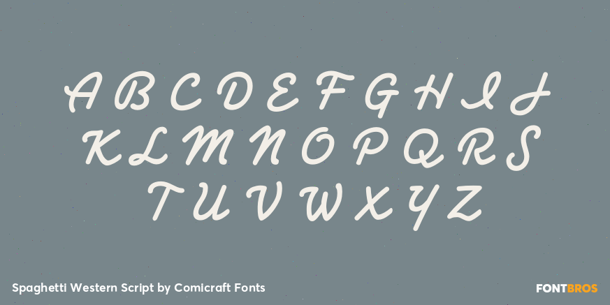 Spaghetti Western Script Font Poster #2