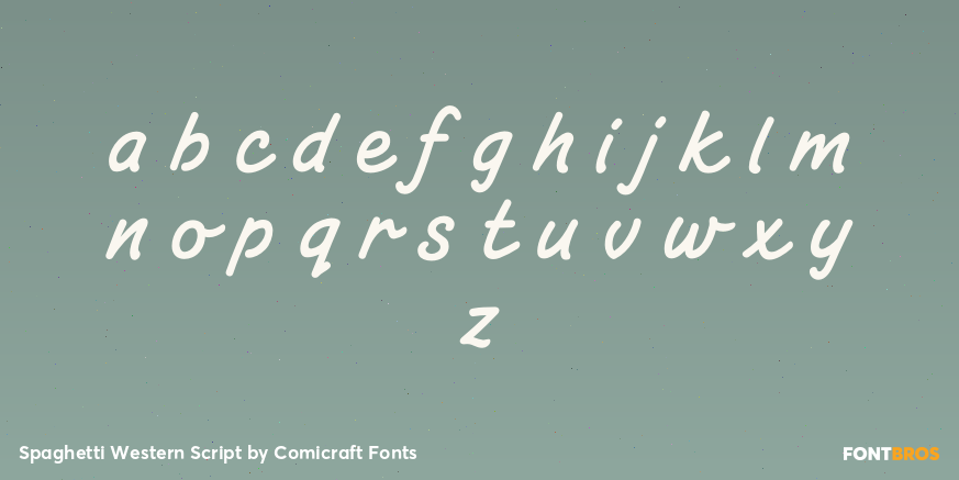 Spaghetti Western Script Font Poster #3