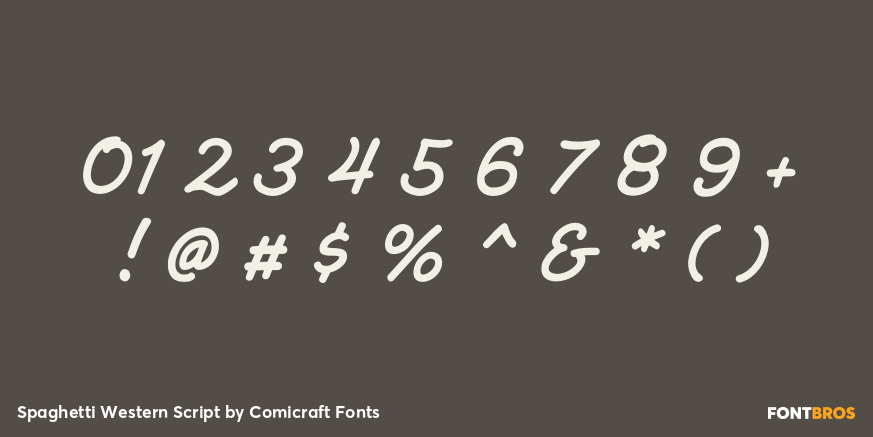 Spaghetti Western Script Font Poster #4
