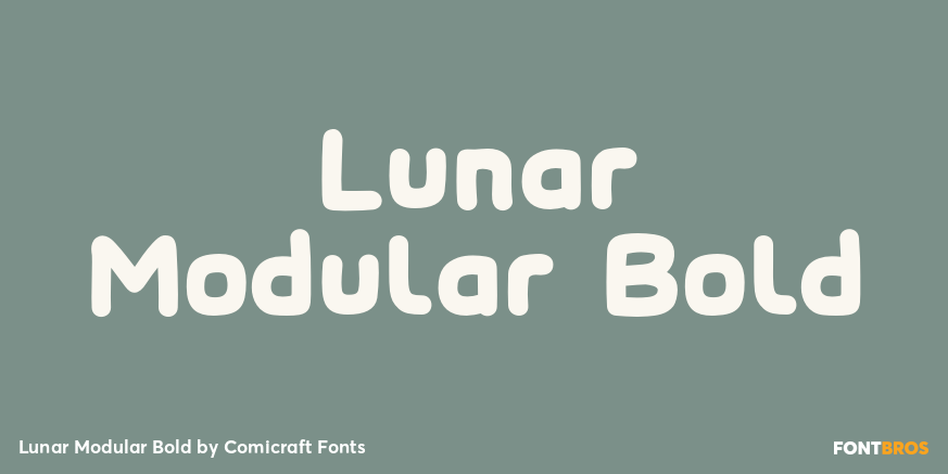 Lunar Modular Bold Font Poster #1