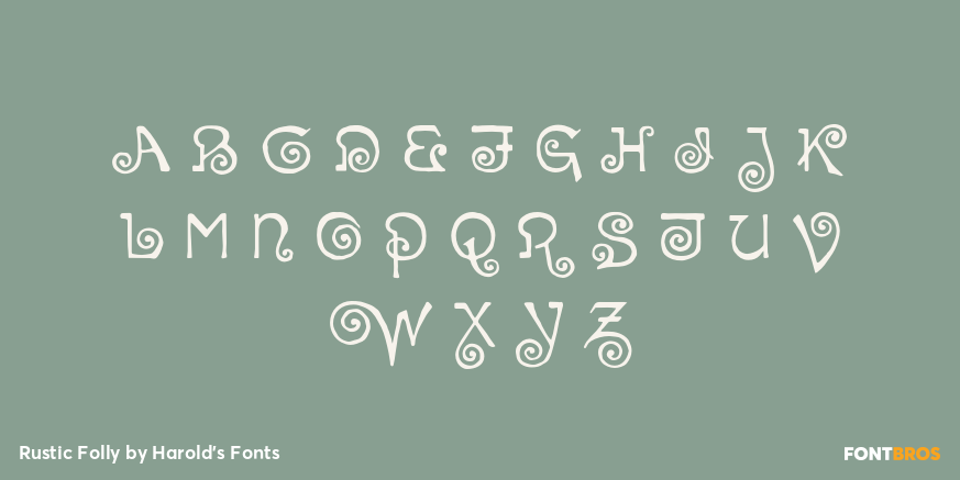 Rustic Folly Font Poster #2