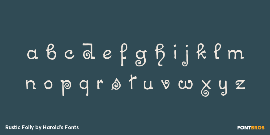 Rustic Folly Font Poster #3