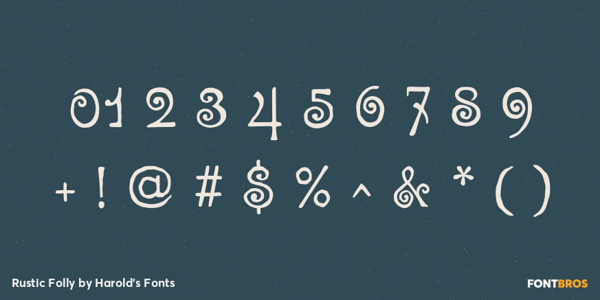 Rustic Folly Font Poster #4