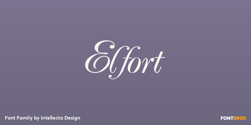 Elfort Font Poster