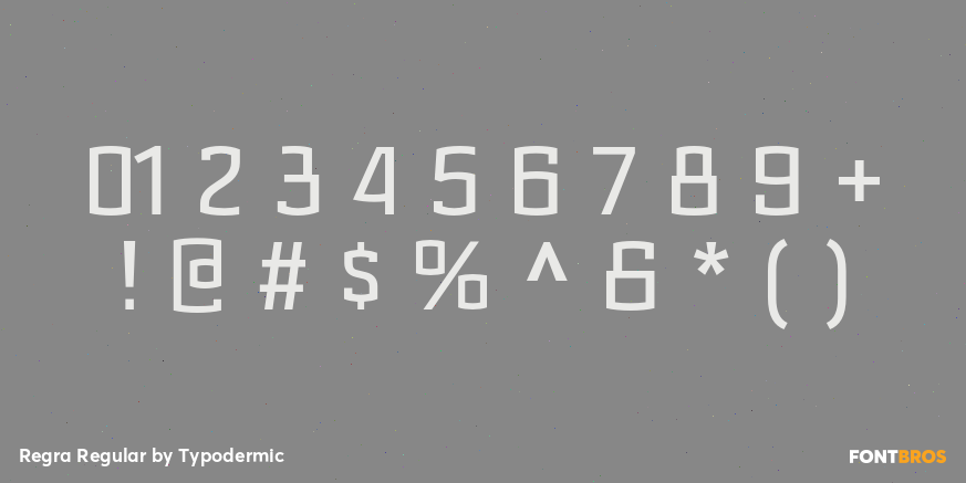 Regra Regular Font Poster #4