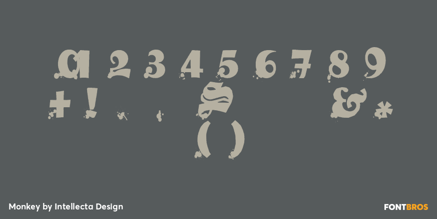 Monkey Font Poster #1
