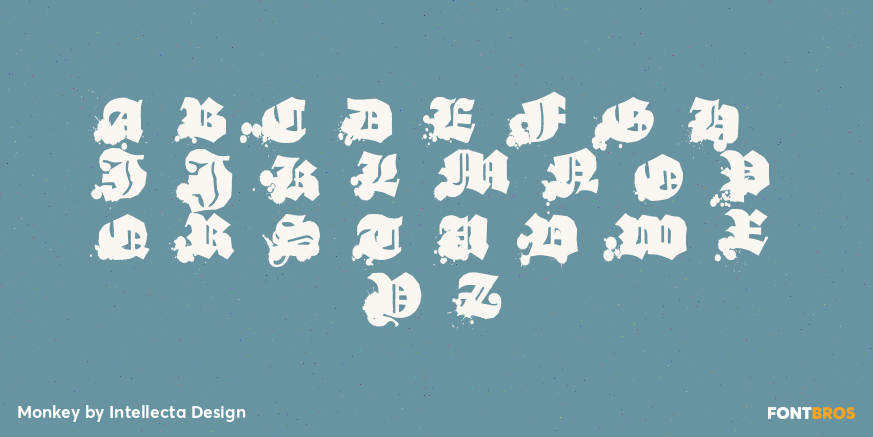 Monkey Font Poster #2