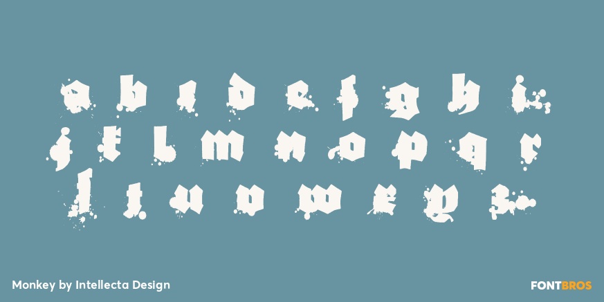 Monkey Font Poster #3