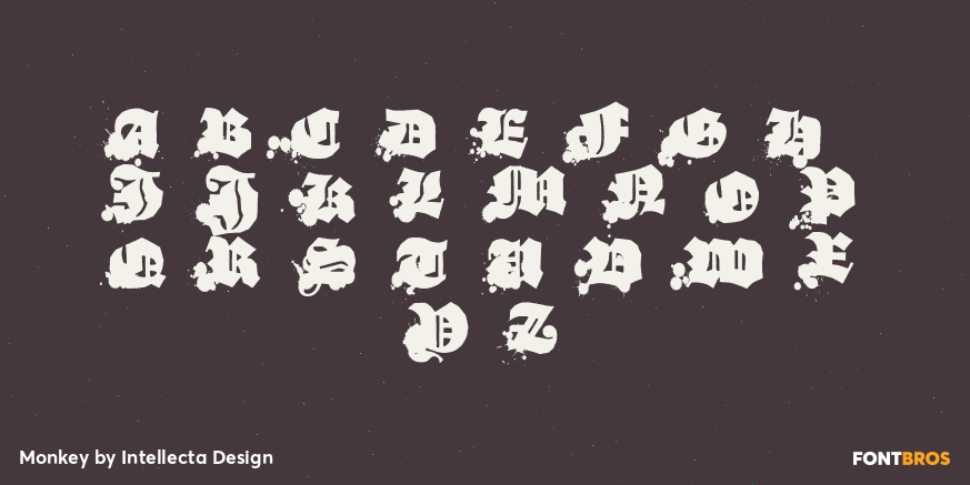 Monkey Font Poster #1