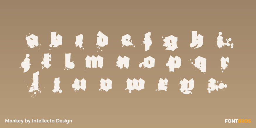 Monkey Font Poster #1