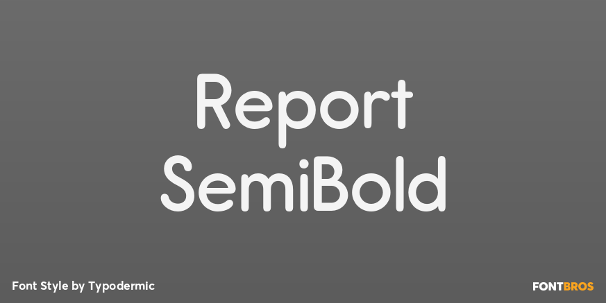 Report SemiBold Poster