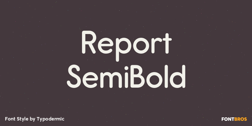 Report SemiBold Poster