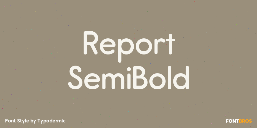 Report SemiBold Poster