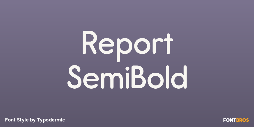 Report SemiBold Poster