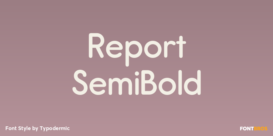 Report SemiBold Poster