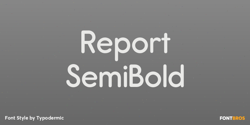 Report SemiBold Poster