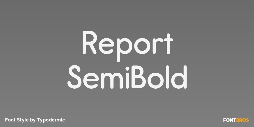 Report SemiBold Poster