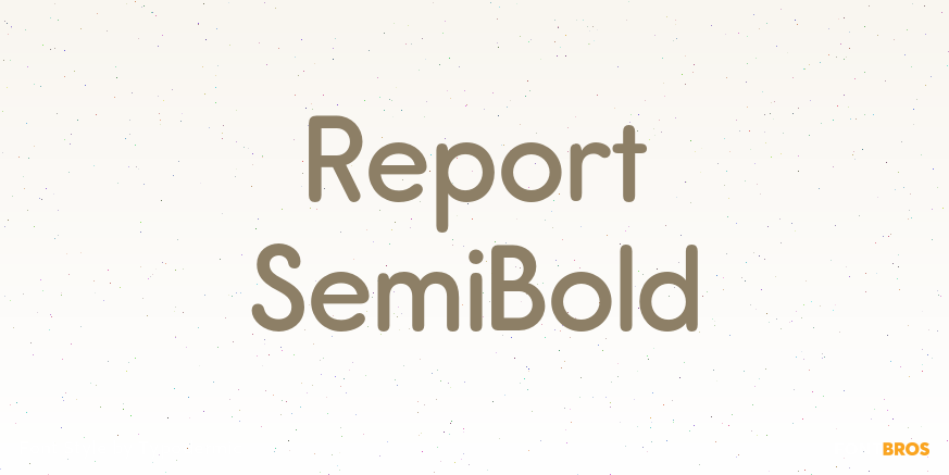 Report SemiBold Poster