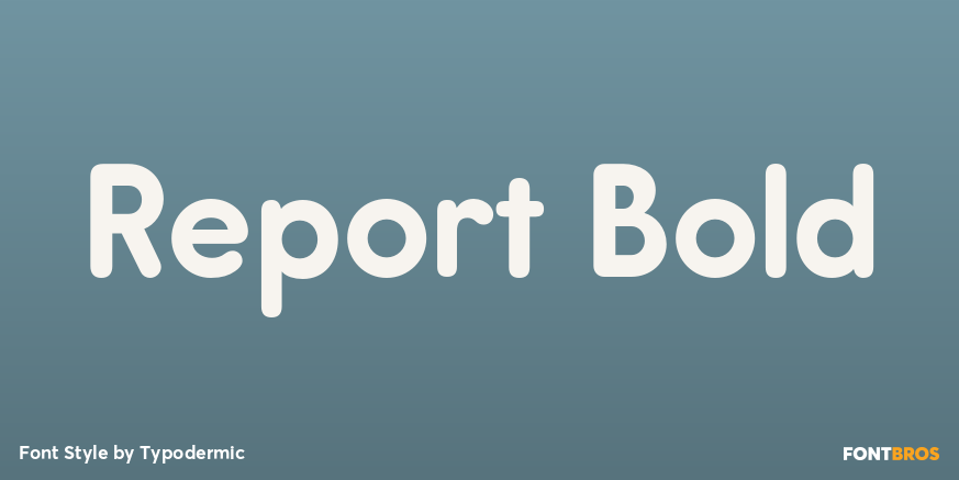 Report Bold Font Poster #1