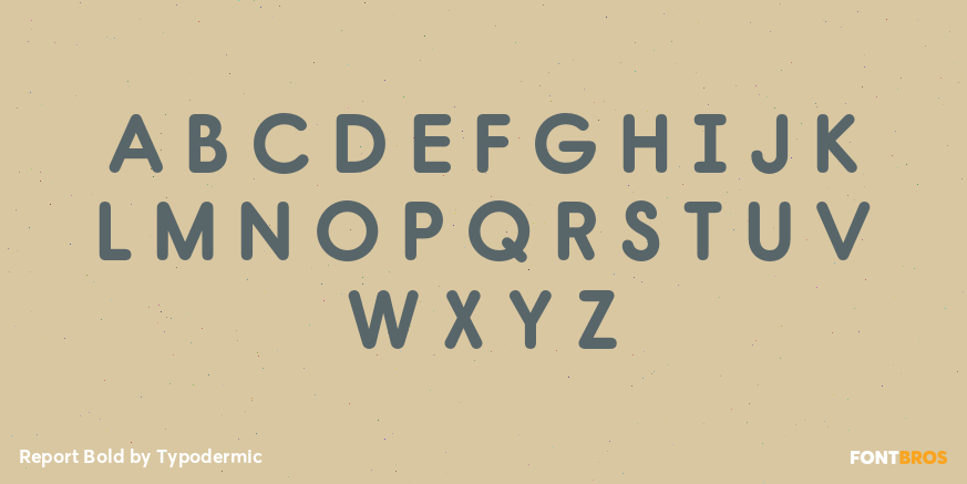 Report Bold Font Poster #2