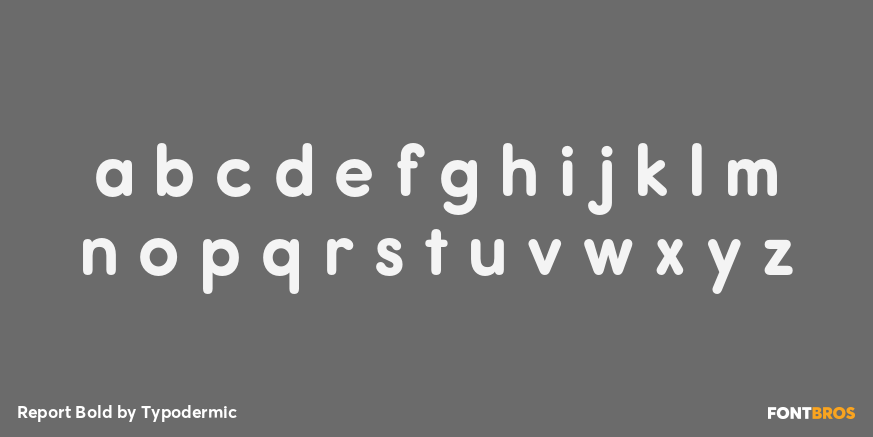 Report Bold Font Poster #3