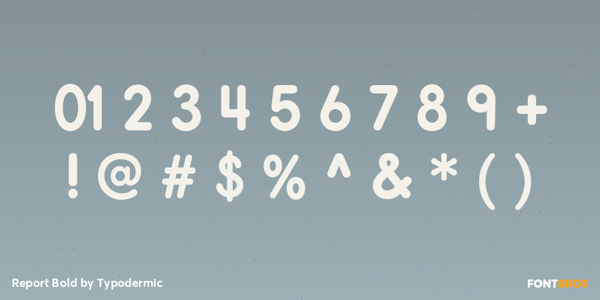 Report Bold Font Poster #4