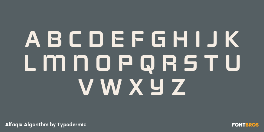 Alfaqix Algorithm Font Poster #2