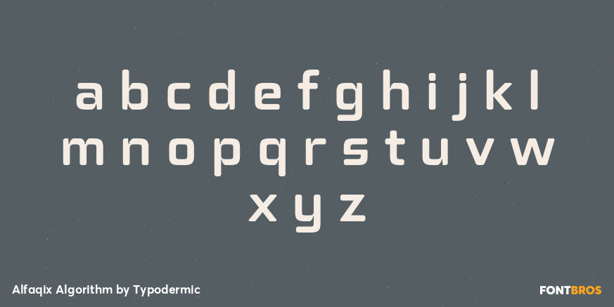 Alfaqix Algorithm Font Poster #3