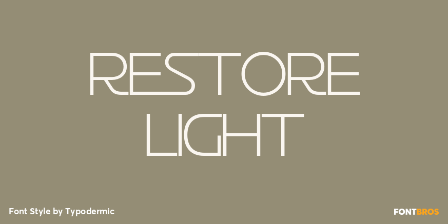 Restore Light Font Poster #1