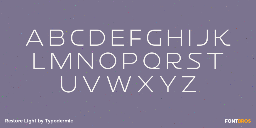 Restore Light Font Poster #1