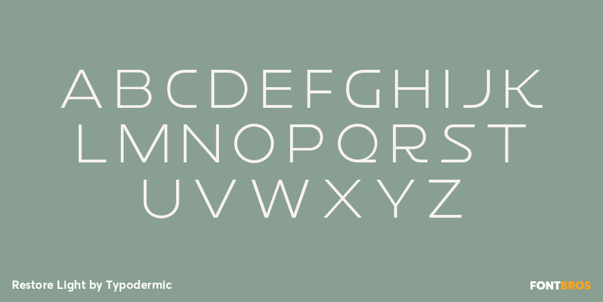 Restore Light Font Poster #1